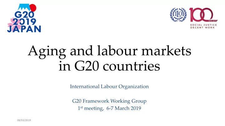 aging and labour markets