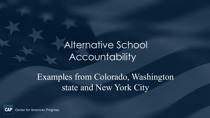 alternative school accountability