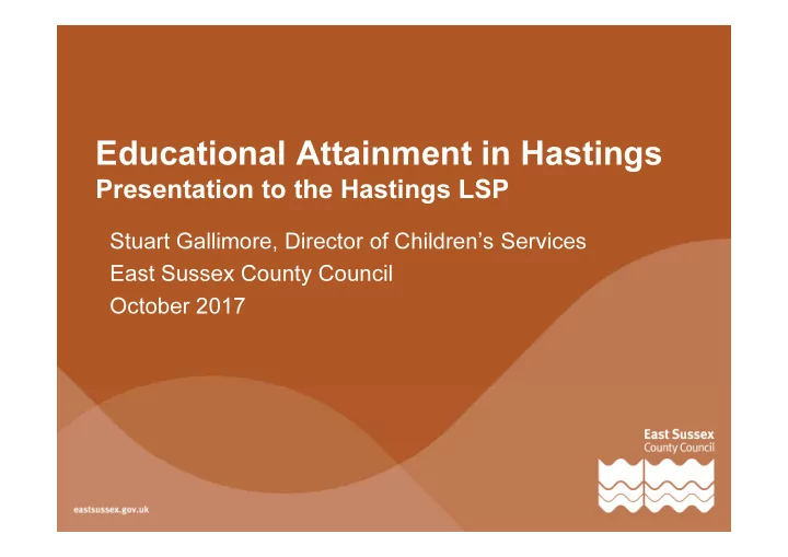 educational attainment in hastings
