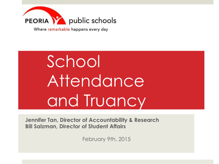 school attendance and truancy