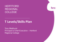 t levels skills plan