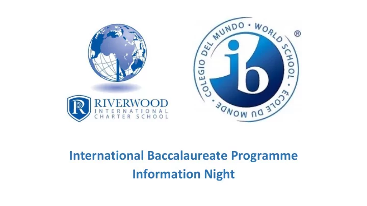 international baccalaureate programme information night
