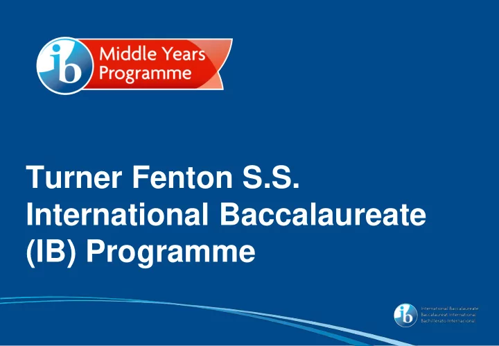 international baccalaureate