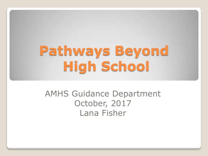 high school