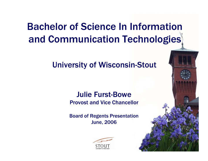 bachelor of science in information and communication