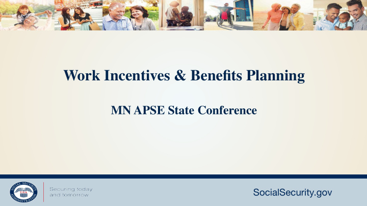 work incentives amp benefits planning