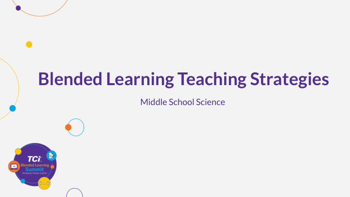 blended learning teaching strategies