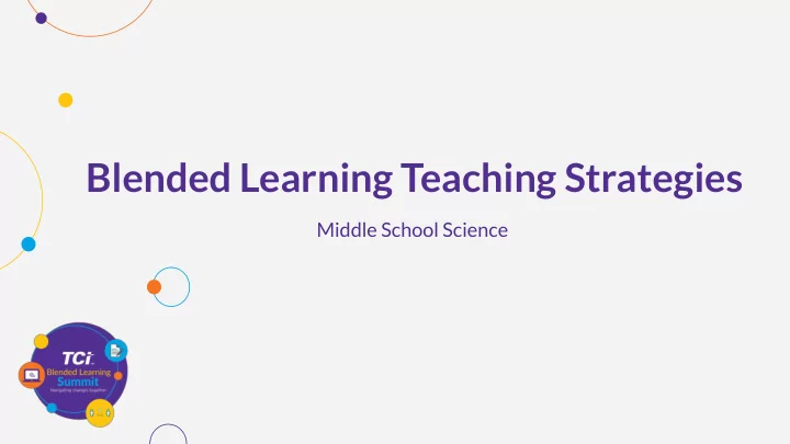blended learning teaching strategies