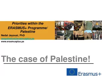 The case of Palestine!  Bonn :: November 2006  Palestine  Synopsis  POPULATION: 3, 927 million