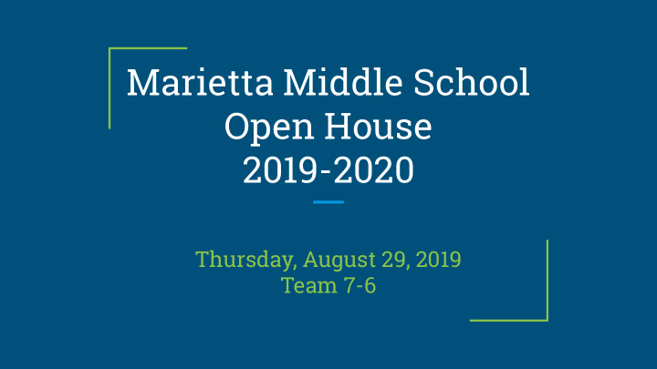 marietta middle school open house 2019 2020