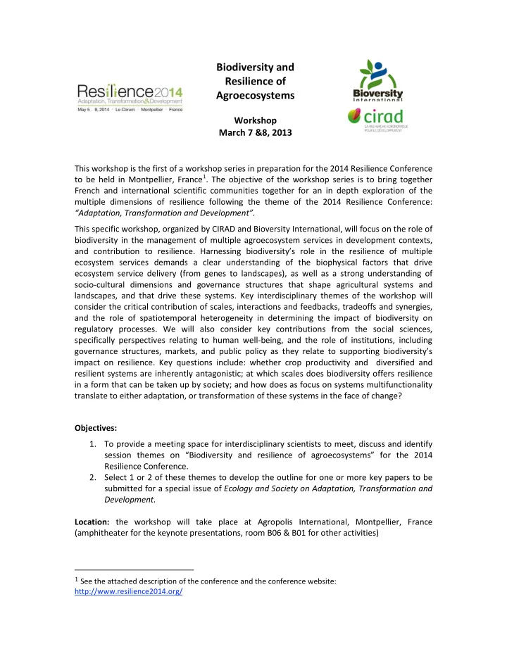 biodiversity and