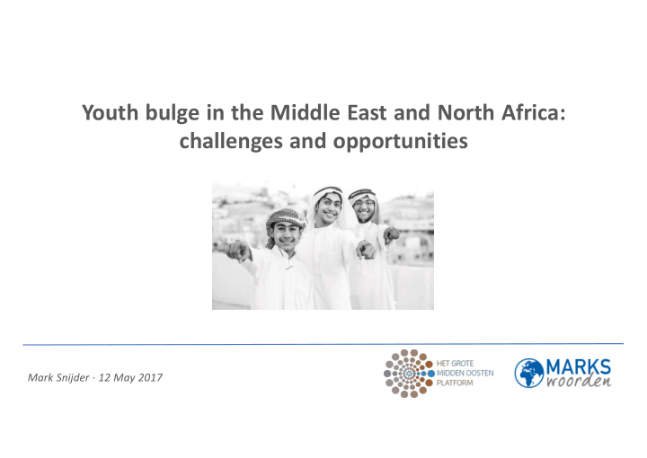 youth bulge in the middle east and north africa