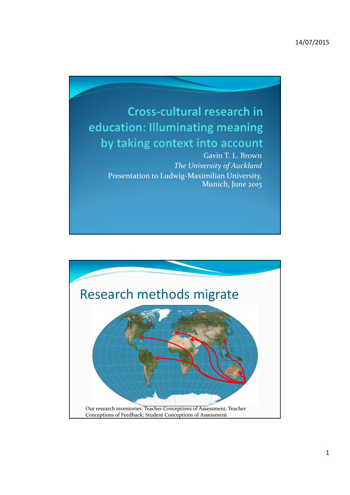 research methods migrate