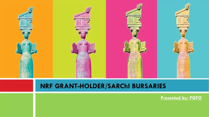 nrf grant holder sarchi bursaries