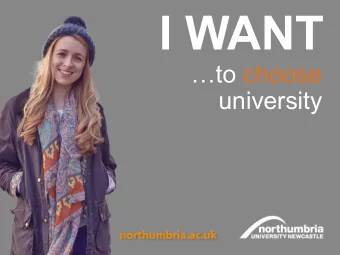 I WANT to choose  university  NHS funding  A Guide to Financial Support for NHS Students 2016/17
