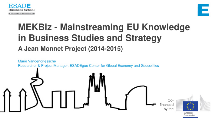 mekbiz mainstreaming eu knowledge in business studies and