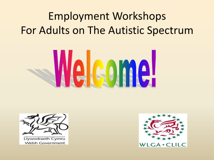 employment workshops for adults on the autistic spectrum