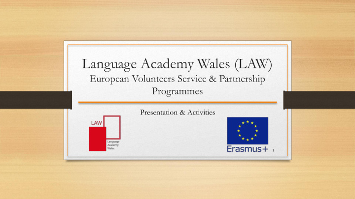 language academy wales law