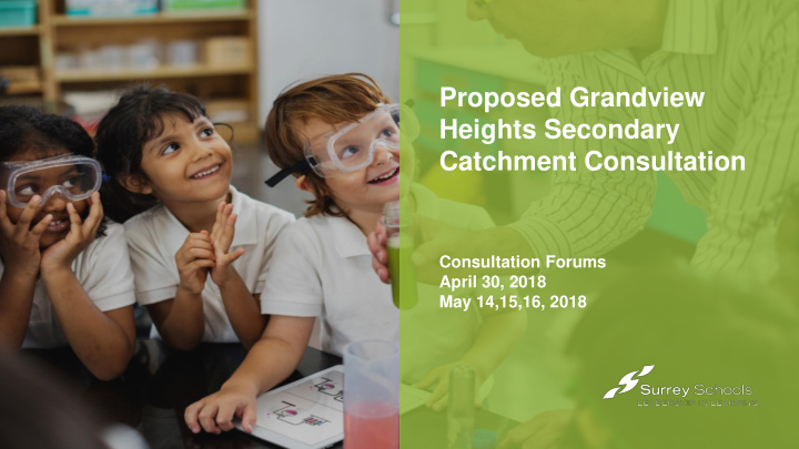proposed grandview heights secondary catchment