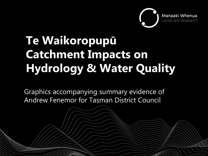 catchment impacts on