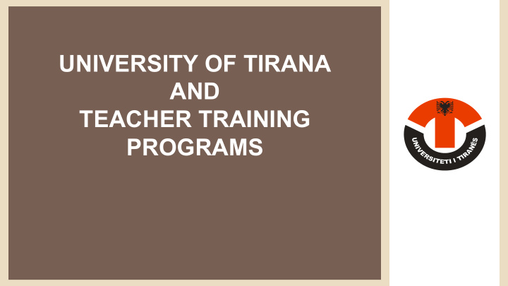 teacher training programs 1 about albania 2 about albania