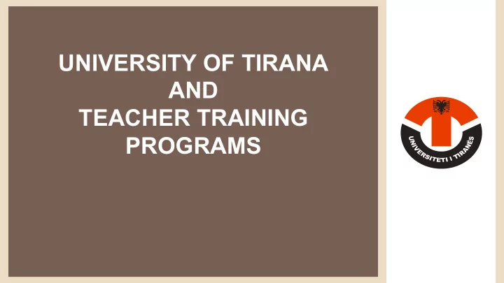 teacher training programs 1 about albania 2 about albania