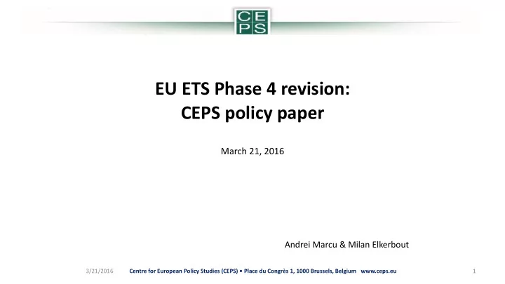 ceps policy paper