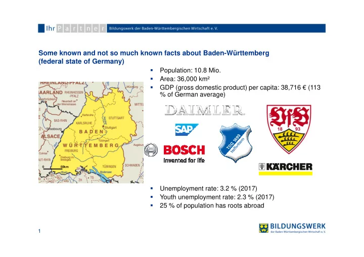 some known and not so much known facts about baden w