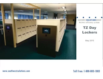 TZ Day  Lockers