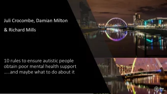 ..and maybe what to do about it  Rule 1.  .  Misunderstand me   If you dont understand me