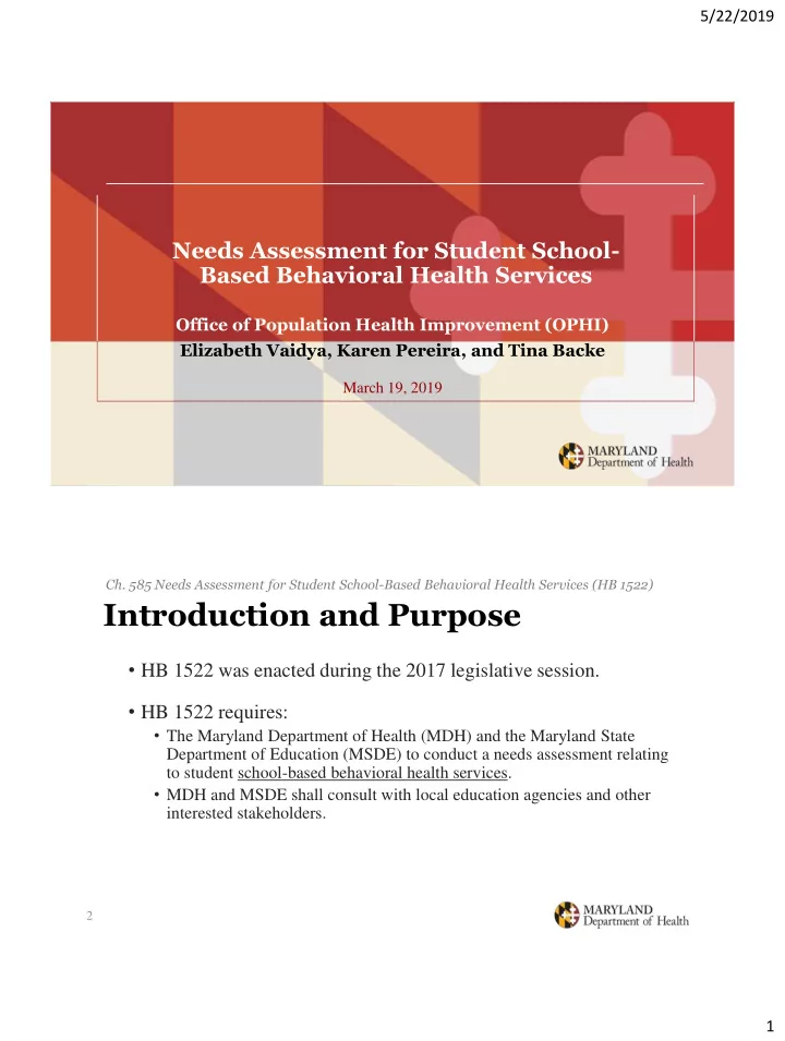 introduction and purpose