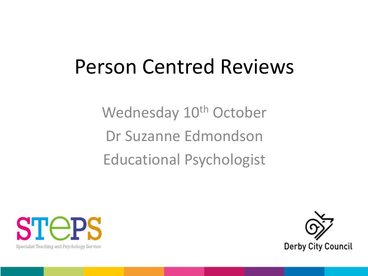 person centred reviews