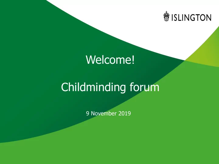 welcome childminding forum