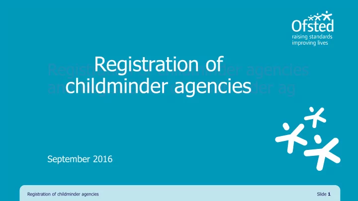 registration of