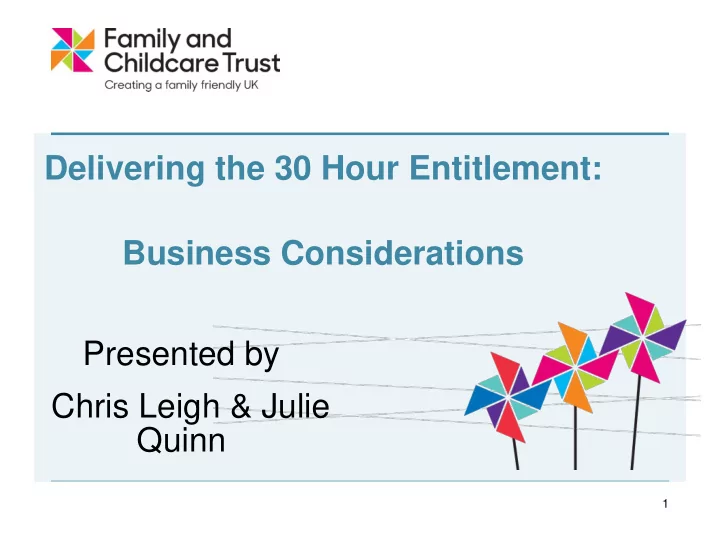 presented by chris leigh julie quinn 1 family and