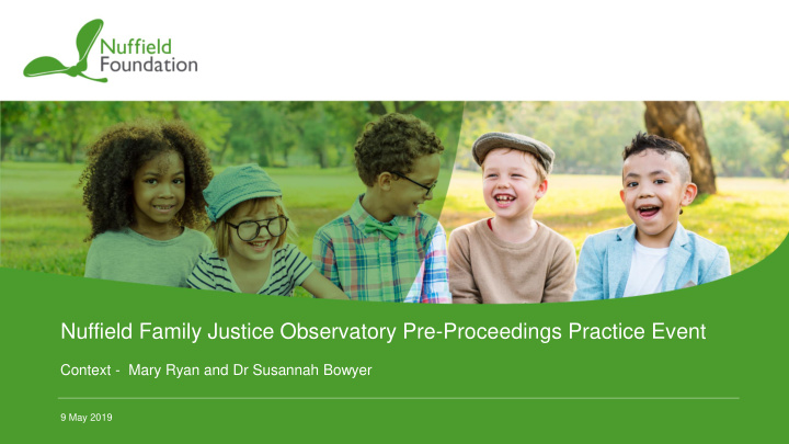 nuffield family justice observatory pre proceedings