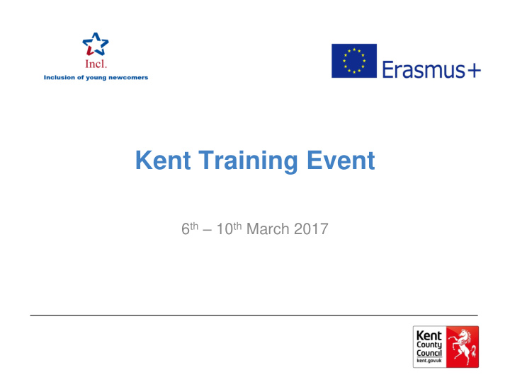 kent training event