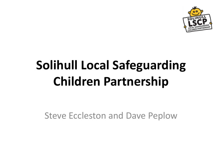 solihull local safeguarding
