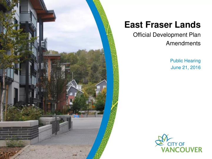 east fraser lands