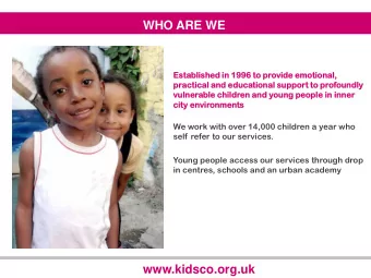 INTRODUCTION  Esta  tablish  ished  ed in 1996 to provi  vide  de emotio  tional,  al,  practical