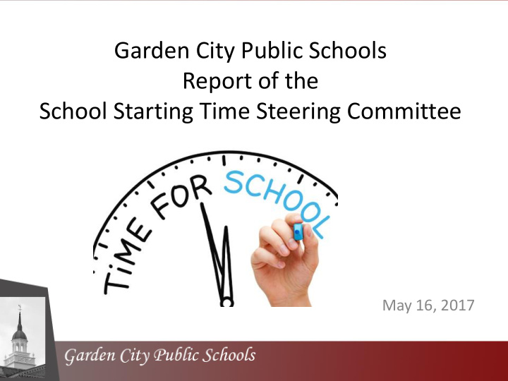 school starting time steering committee