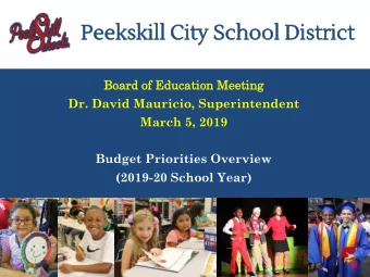 Pe  Peek  eksk  skill  l Ci  City  ty Sc  Scho  hool  ol Dist  strict  ict  Bo  Board  rd of Ed