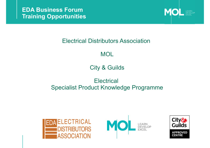 eda business forum training opportunities electrical