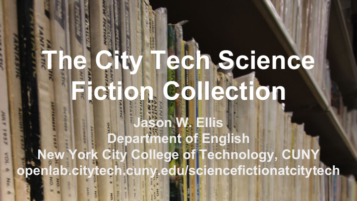 the city tech science fiction collection