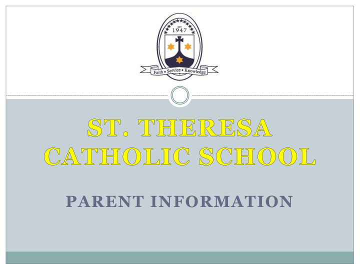 parent information testing dates purpose importance and