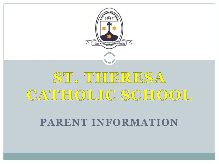 parent information testing dates purpose importance and