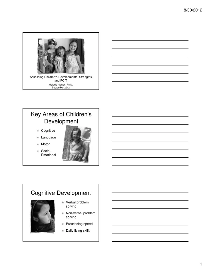 key areas of children s development
