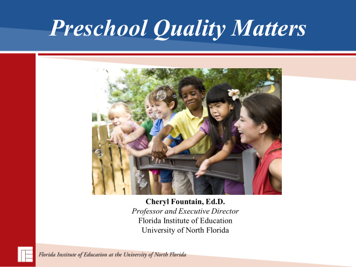 preschool quality matters