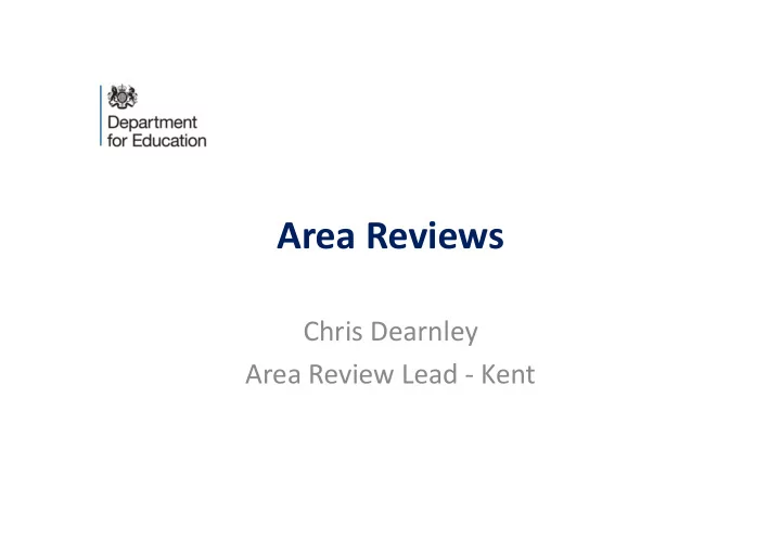 area reviews