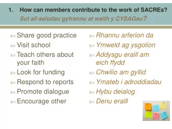 Share good practice  Rhannu arferion da  Visit school  Ymweld ag ysgolion  Teach
